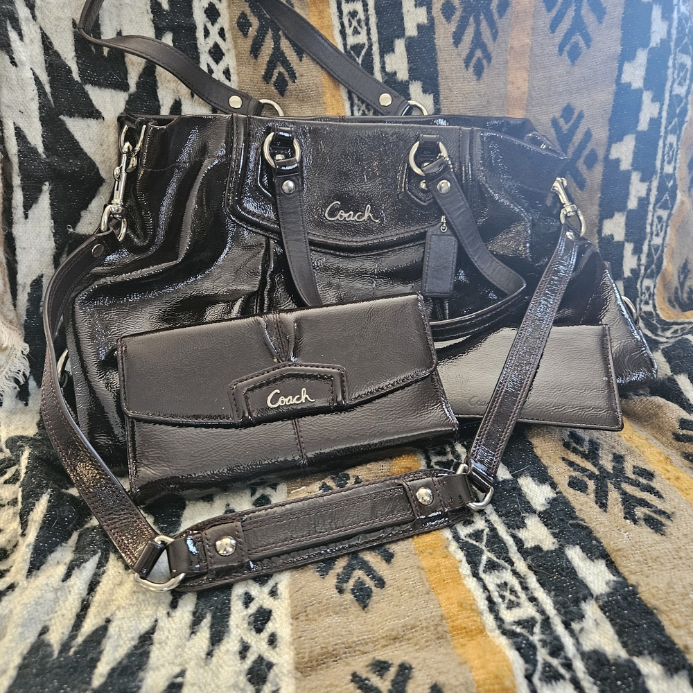 Coach Black Women's Bag Set